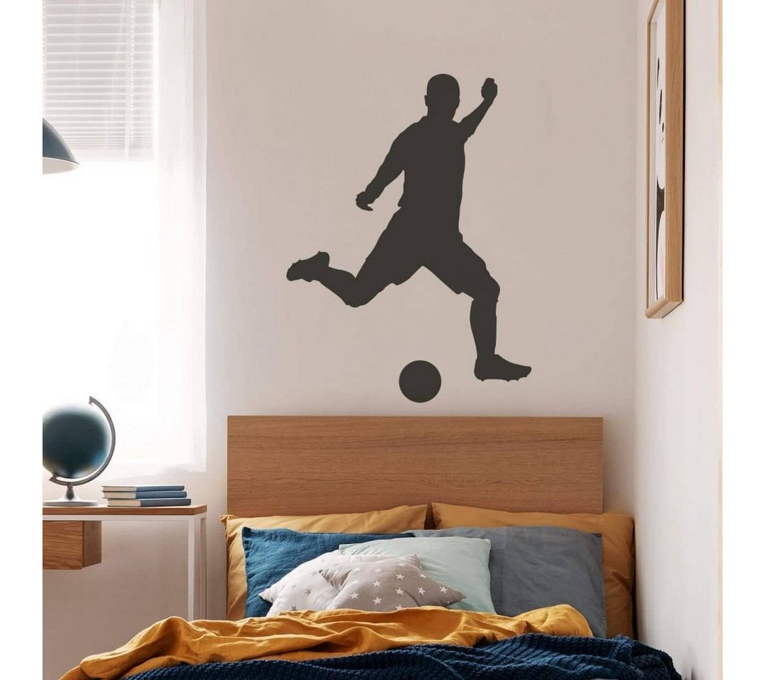 K&L Wall Art Wandtattoo Fußball Wandtattoo Sportliche Kinder Klebebilder Wohnzimmer Deko, Wandbild selbstklebend, entfernbar von K&L Wall Art