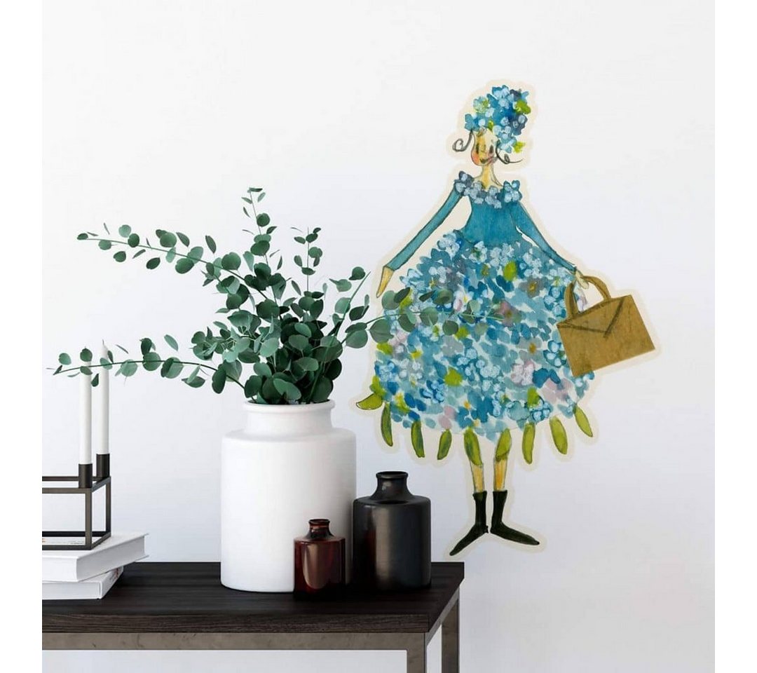 K&L Wall Art Wandtattoo Wandtattoo Kunstdruck Leffler Wohnzimmer Küche Blütenelfe Juni, Wandbild selbstklebend, entfernbar von K&L Wall Art