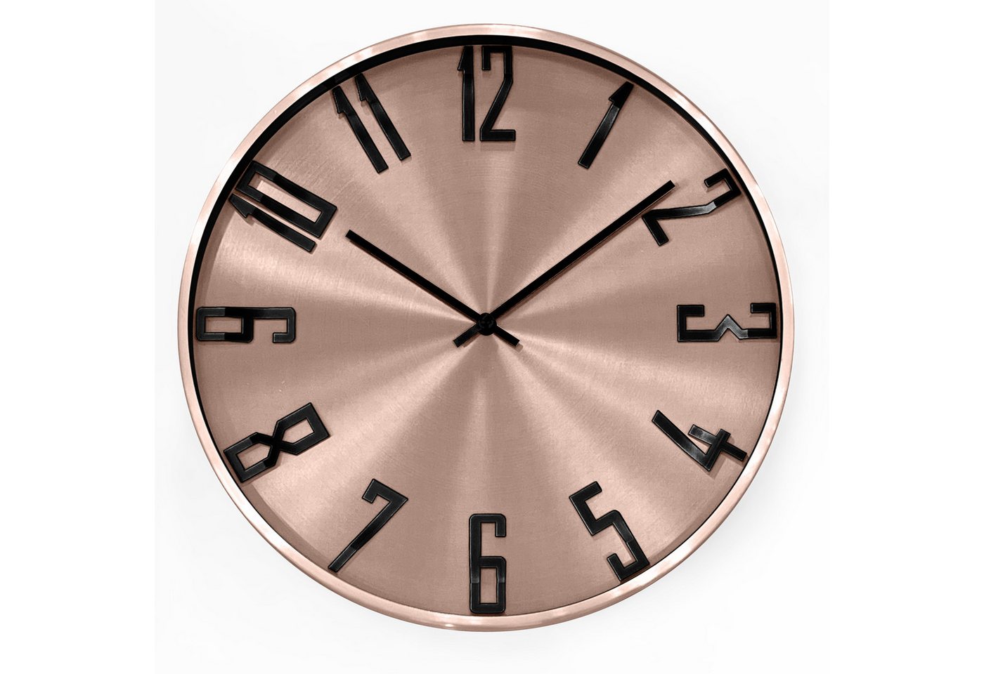 K&L Wall Art Wanduhr Metalluhr modern Aluminium Wanduhren ohne Ticken (Quarz Uhrwerk ohne Tickgeräusche) von K&L Wall Art