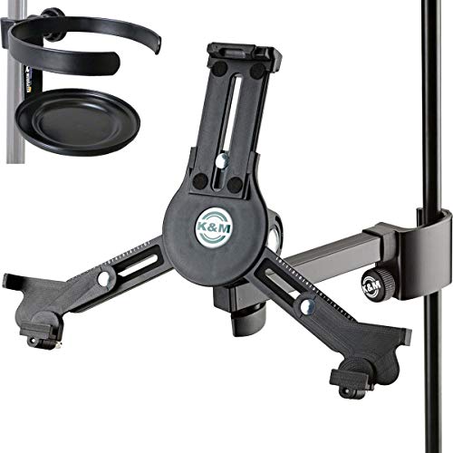 K&M 19791 Tablet Stativhalter Halterung Schwarz + keepdrum DH Getränkehalter K&M 19791 Tablet Stativhalter Halterung Schwarz + keepdrum DH Getränkehalter von K&M