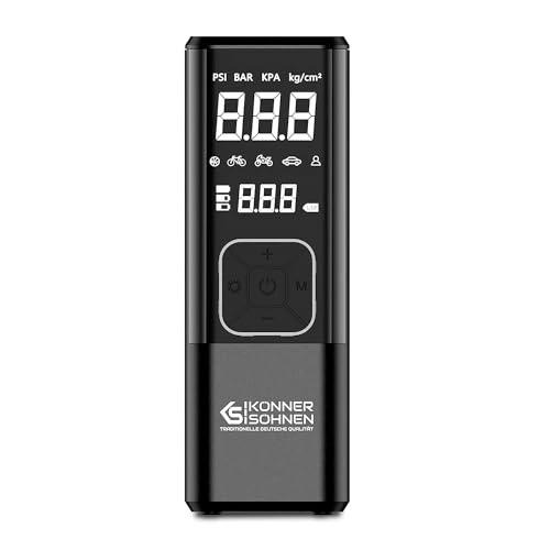 K&S Könner&Söhnen KS P20 auto kompressor 23 l/min Tragbare Elektronische Luftpumpe 12V/150 Psi Autoreifen Pumpe 6000 mAh Auto Elektrische Luftkompressor automatische Abschaltung, Taschenlampe K&S Könner&Söhnen KS P20 auto kompressor 23 l/min Tragbare Elektronische Luftpumpe 12V/150 Psi Autoreifen Pumpe 6000 mAh Auto Elektrische Luftkompressor automatische Abschaltung, Taschenlampe von K&S Könner&Söhnen