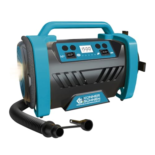 K&S Könner&Söhnen KS P30 Tragbare Elektronische Luftpumpe 12V Luftkompressor 35 l/min,auto kompressor 150 Psi,Hochdruckmodus, Kabellänge 3 m,automatische Abschaltung,Elektrisch Luftkompressor von K&S Könner&Söhnen