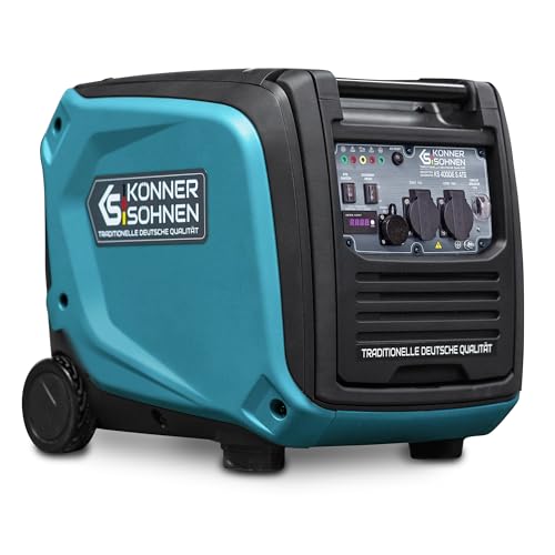 Könner & Söhnen KS 4000iE S ATS Inverter-Generator 4000 W, stromerzeuger mit eingebautes ATS-System,notstromaggregat mit Schallgedämmtes Gehäuse,stromgenerator mit LED-Anzeige,Kupferwicklungen,EURO 5 Könner & Söhnen KS 4000iE S ATS Inverter-Generator 4000 W, stromerzeuger mit eingebautes ATS-System,notstromaggregat mit Schallgedämmtes Gehäuse,stromgenerator mit LED-Anzeige,Kupferwicklungen,EURO 5 von K&S Könner&Söhnen