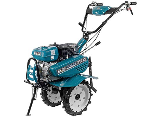 Könner & Söhnen KS 7HP-950S Benzin Bodenhacke, gartenfräse, kettenantrieb, geschmiedete Säbelfräsen, 2 Vorwärtsgänge, Rückwärtsgang,108 cm Arbeitsbreite, ≤ 31 cm Arbeitstiefe,7.0 PS Kultivator von K&S Könner&Söhnen