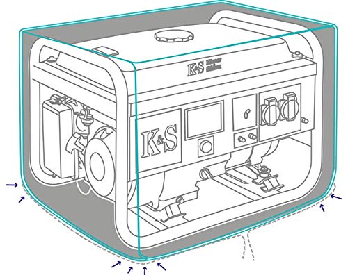 Könner & Söhnen KS Cover 10 - Wasserdichte, staubdichte und robuste schützende Polyester Abdeckung zum Schutz des Generators von K&S Könner&Söhnen