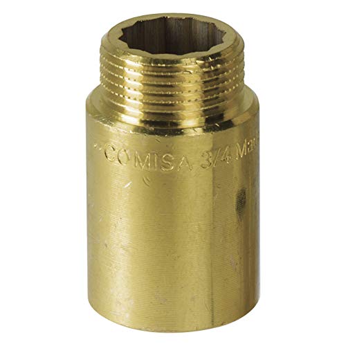 Messing Hahnverlängerung, Verlängerung MS-blank 3/4" x 30 mm von K:A