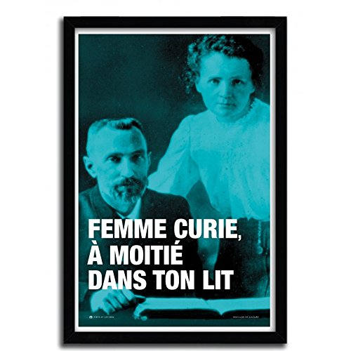 K.Olin tribu Curie Plakat, Papier, weiß, 40 x 50 x 1 cm von K.Olin tribu