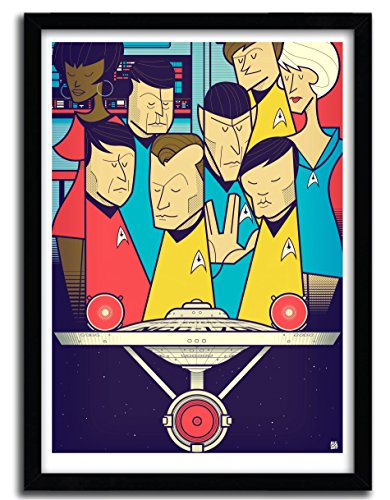 K.Olin tribu Star Trek Plakat, Papier, weiß, 40 x 50 x 1 cm von K.Olin tribu