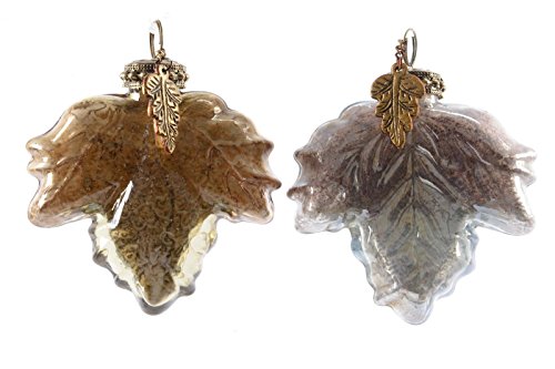 K Blätter Glas Glaskugeln Weihnachtskugeln Christbaumkugeln Baumschmuck 2er Set K Blätter Glas Glaskugeln Weihnachtskugeln Christbaumkugeln Baumschmuck 2er Set von K