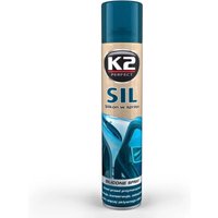 K2 - Schmiermittel de Silikonspray - Entwickelt für die Schmierung de Kunststoff Gummi Metall Glas und Other Oberflächen - 300ml (6) von K2