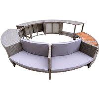 Abkleidung Whirlpool K2O Full Surround 180 Ø279x40x56 cm Set Kreisförmig mit 9 Sektoren, Treppen, Sitzflächen und Aufbewahrung Abkleidung Whirlpool K2O Full Surround 180 Ø279x40x56 cm Set Kreisförmig mit 9 Sektoren, Treppen, Sitzflächen und Aufbewahrung von K2O