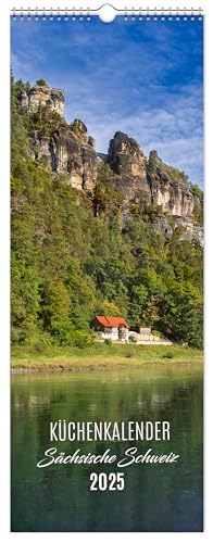Küchenkalender Sächsische Schweiz 2025 | 15 x 40 cm | weißes Kalendarium Küchenkalender Sächsische Schweiz 2025 | 15 x 40 cm | weißes Kalendarium von K4 Verlag