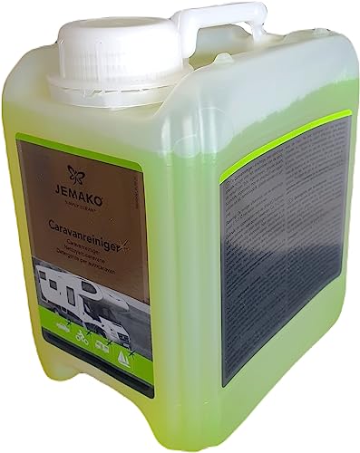 Jemako Caravanreiniger, 2 Liter Kanister. Hochergiebig. Top für hartnäckigen Schmutz, Vogelkot, Baumharz. Dazu 1 x K7plus Profi-Microfasertuch. von K7plus