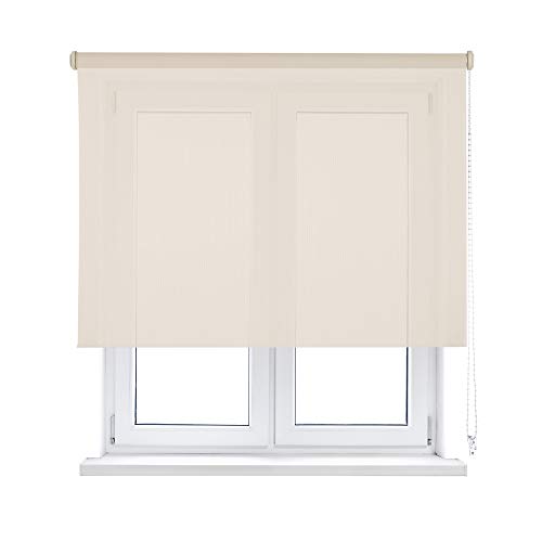 Seitenzugrollo Viewtex Screen 10% Öffnungsgrad Beige 105 x 250 cm - 5 Jahre Garantie von VIEWTEX