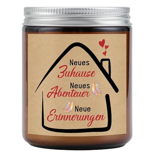 KAAYEE Einzugsgeschenke Wohnung, Aromatherapie Kerze Geschenk zum Einzug ins Haus, Familie Freunde Kollegen Neues Zuhause Umzugsgeschenk Einweihungsgeschenk von KAAYEE