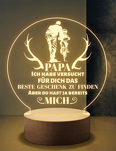 KAAYEE Geschenke für Papa, Nachtlicht Papa Weihnachten Geschenke, Vatertagsgeschenk Geburtstagsgeschenk für Papa, Vatertag Geschenk Weihnachtsgeschenke Papa Geschenke Von Tochter Sohn (Papa-4) von KAAYEE