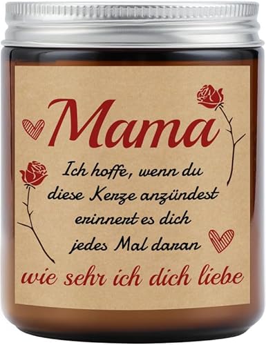 KAAYEE Muttertagsgeschenk, Aromatherapie Kerze Muttertagsgeschenke für Mama, Personalisiert Muttertag Geschenk Geburtstagsgeschenk für Mutter, Beste Mama Geschenk zum Geburtstag Weihnachten von KAAYEE