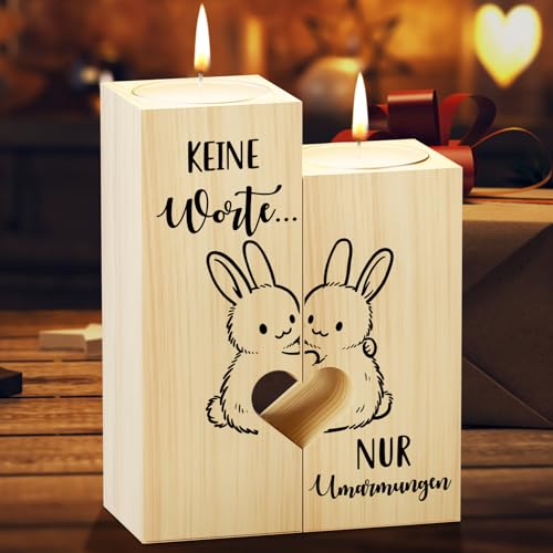 KAAYEE Trauergeschenk Kerzenständer, Gute Besserung Geschenke für Frauen Männer, Freundin, Beileidsgeschenke für Hinterbliebene, Trauerlicht Hundebesitzer, Erinnerungslicht für Verstorbene von KAAYEE