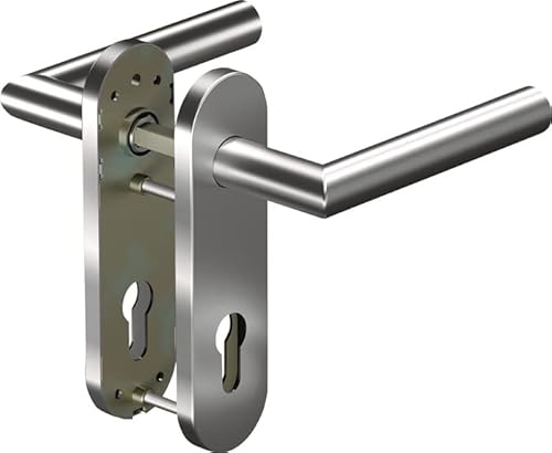 Dormakaba Drückergarnitur CORE 8906/7051K PZ 38-63 mm Edelstahl von Dormakaba