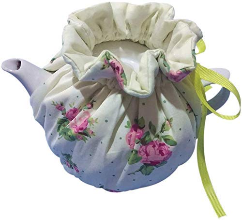 Tea Cozy, Baumwolle Vintage Floral Teekanne Staubschutz Tee Cozies, Küche Zuhause Dekorative Teewärmer mit Isolierkissen für Hausfrau, Freund, Mutter von KABAKE