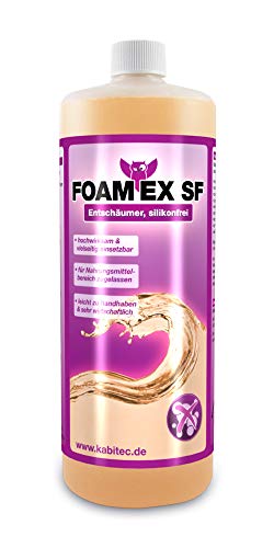 KABITEC FOAM EX SF Entschäumer, silikonfrei │ zur schnellen Schaumbekämpfung auch im Nahrungsmittelbereich │ hochwirksam │ 1000 ml von KABITEC
