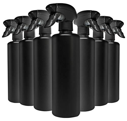 KABITEC HS-SPRÜHER in edlem Schwarz 500ml - 7er-Pack, nachfüllbare Kunststoff Sprühflasche, Profi-Qualität, auslaufsicher - ideal für Werkstatt, Haushalt und Garage von KABITEC