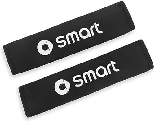 KABUTM 2 Stück Auto Gurtpolster für Smart Fortwo 451 Forfour 453 450, Weicher Bequemer Auto Sicherheitsgurt Bezüge Schützt Hals Schulter Abnehmbar Atmungsaktiv Schulterpolster von KABUTM