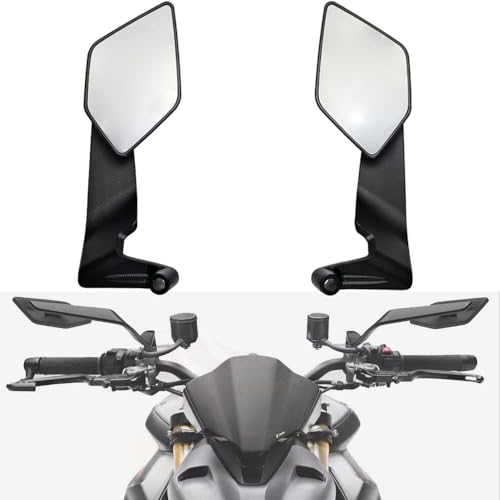 KABUTM Motorrad Rückspiegel für Peugeot Jet C Tech 2007-2012, 360° Verstellbar Drehbarer Stealth Spiegel, Lenkerenden Seitenspiegel, Links & Rechts, Einfach Montage KABUTM Motorrad Rückspiegel für Peugeot Jet C Tech 2007-2012, 360° Verstellbar Drehbarer Stealth Spiegel, Lenkerenden Seitenspiegel, Links & Rechts, Einfach Montage von KABUTM