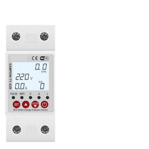 2P 63A Circuit Breaker Erde Leckage Spannung Strom Schutz Relais Gerät Schalter Energie Meter Power kWh Timer 2P 63A Circuit Breaker Erde Leckage Spannung Strom Schutz Relais Gerät Schalter Energie Meter Power kWh Timer von KACGHRDN