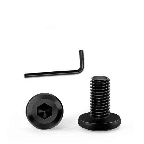 KACNON M6x 10 Schrauben, 30 Stück Schwarz Edelstahlschrauben mit Hex Key, 304 Innensechskant Flachkopfschrauben, Edelstahl A2 V2A Vollgewinde, Schwarz Verzinkt, für Haushaltsgeräte Industriemaschinen KACNON M6x 10 Schrauben, 30 Stück Schwarz Edelstahlschrauben mit Hex Key, 304 Innensechskant Flachkopfschrauben, Edelstahl A2 V2A Vollgewinde, Schwarz Verzinkt, für Haushaltsgeräte Industriemaschinen von KACNON
