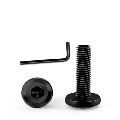 KACNON M6x 25 Schrauben, 30 Stück Schwarz Edelstahlschrauben mit Hex Key, 304 Innensechskant Flachkopfschrauben, Edelstahl A2 V2A Vollgewinde, Schwarz Verzinkt, für Haushaltsgeräte Industriemaschinen KACNON M6x 25 Schrauben, 30 Stück Schwarz Edelstahlschrauben mit Hex Key, 304 Innensechskant Flachkopfschrauben, Edelstahl A2 V2A Vollgewinde, Schwarz Verzinkt, für Haushaltsgeräte Industriemaschinen von KACNON