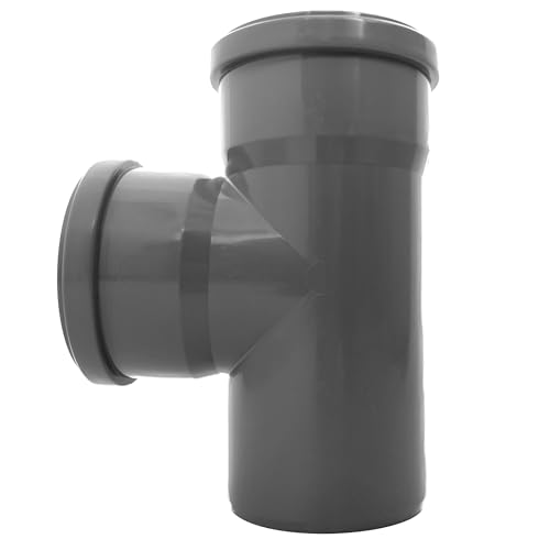HT Abzweig DN 40 x 40/87° T-Stück Verbinder Grau PP Kunststoff | mit Dichtung | Gummidichtung | Abwasser Installation | Kanalrohrsystem | Abflußrohrsystem | komplettes HT-System HT Abzweig DN 40 x 40/87° T-Stück Verbinder Grau PP Kunststoff | mit Dichtung | Gummidichtung | Abwasser Installation | Kanalrohrsystem | Abflußrohrsystem | komplettes HT-System von KACZMAREK