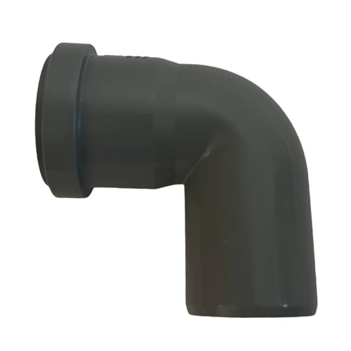 KACZMAREK HT Bogen DN 40/87° Grau PP Kunststoff | mit Dichtung | Gummidichtung | Abwasser Installation | Kanalrohrsystem | komplettes HT-System von KACZMAREK