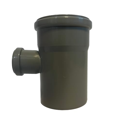 HT Abzweig T-Stück Verbinder DN 110/50/90 87.5° Grau PP Kunststoff | mit Dichtung | Gummidichtung | Abwasser | Installation | Kanalrohrsystem | Abwasserrohr | Kanalrohr | komplettes HT-System von KACZMAREK
