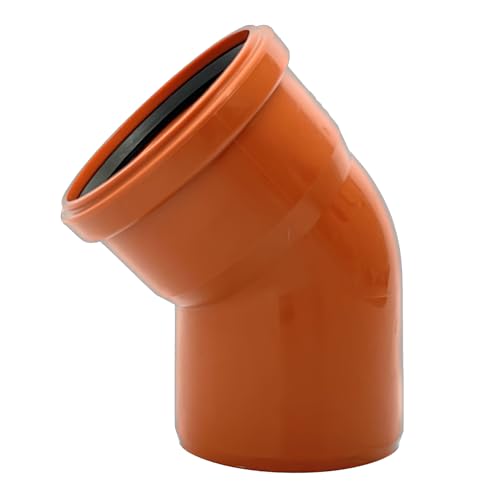 KG Bogen DN 160 45° PVC-U SN8 Winkel | Bogen mit Dichtung | für externe Entwässerungssysteme | Gummidichtung | Abwasser Installation | Kanalrohrsystem Abwasserrohr KG Bogen DN 160 45° PVC-U SN8 Winkel | Bogen mit Dichtung | für externe Entwässerungssysteme | Gummidichtung | Abwasser Installation | Kanalrohrsystem Abwasserrohr von KACZMAREK