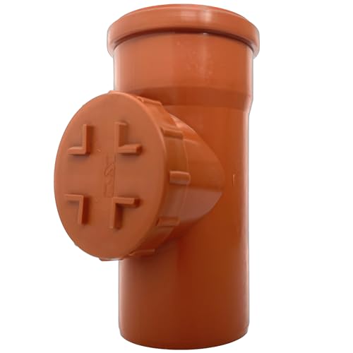 KACZMAREK PVC-U Verbinder DN 160 | Reinigungsrohr | Revisionsöffnung | Gummidichtung | Abwasser Installation | Kanalrohrsystem von KACZMAREK