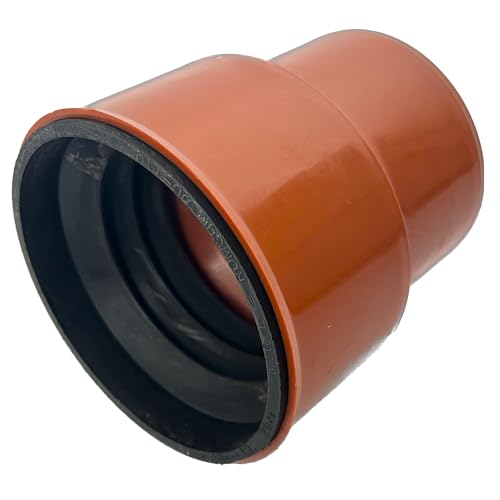 KG Übergang 124 x 110 Gussrohr PVC-U Verbinder | Anschlussstück | Anschluss | mit Dichtung | für externe Entwässerungssysteme | Gummidichtung | Abwasser Installation | Kanalrohrsystem KG Übergang 124 x 110 Gussrohr PVC-U Verbinder | Anschlussstück | Anschluss | mit Dichtung | für externe Entwässerungssysteme | Gummidichtung | Abwasser Installation | Kanalrohrsystem von KACZMAREK
