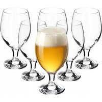 Biergläser Set, Bierseidel aus Glas, Biertulpen, 400 ml, 6 Stück - Kadax von KADAX