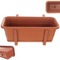 Blumenkasten mit Untersetzer im Set, mit oder ohne Blumenkastenhalterungen, Balkontopf aus Kun - Kadax Blumenkasten mit Untersetzer im Set, mit oder ohne Blumenkastenhalterungen, Balkontopf aus Kun - Kadax von KADAX