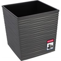 Blumentopf aus Kunststoff, mit Einlage, aus Kunststoff, 30 cm, Graphit - Kadax Blumentopf aus Kunststoff, mit Einlage, aus Kunststoff, 30 cm, Graphit - Kadax von KADAX