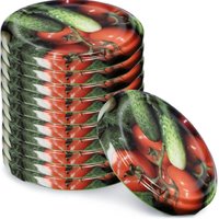 Deckel für Gläser, fi 66 mm, 10 Stück, Gemüse - Kadax Deckel für Gläser, fi 66 mm, 10 Stück, Gemüse - Kadax von KADAX