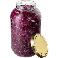 Kadax - Einmachgläser 4L, Weckgläser, fi100 mm, 1 Stück, Gold Deckel von KADAX