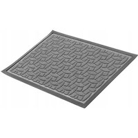 Fußmatte, 60 x 40 cm, Fußabtreter für Innen und Aussen, waschbare Gummifußmatte für Haustür, h - Kadax von KADAX