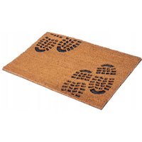 Fußmatte aus Kokosfaser und Gummi, 60 x 40 cm, Kokosmatte, Fußabtreter für Innen und Außen, Ha - Kadax von KADAX
