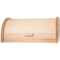 Kadax - geräumiger Brotkasten aus hochqualitativem Holz, Brotbehälter mit Rolldeck von KADAX