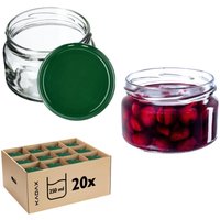 Kadax - Glas Klara 250ml fi82 TO-250/1 Paket 20 Stück von KADAX