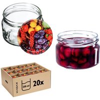 Glas Klara 250ml fi82 TO-250/1 Paket 20 Stück - Kadax Glas Klara 250ml fi82 TO-250/1 Paket 20 Stück - Kadax von KADAX