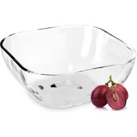 Glasschüssel, eckige Obstschale aus robustem Glas, 16cm, 1 stück - Kadax Glasschüssel, eckige Obstschale aus robustem Glas, 16cm, 1 stück - Kadax von KADAX