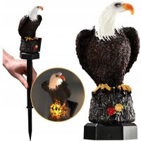 KADAX Adler Solarleuchte, Gartenstecker-Figur mit Fotovoltaikanlage 13,5cm von KADAX