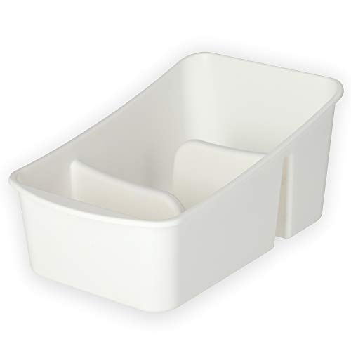 KADAX Behälter für Kräuter, Gewürze, Box mit zwei Bereichen, Aufbewahrungsbox aus Kunststoff mit Griffen, Küchenorganizer, Kräuter Organizer (Weiß) von KADAX